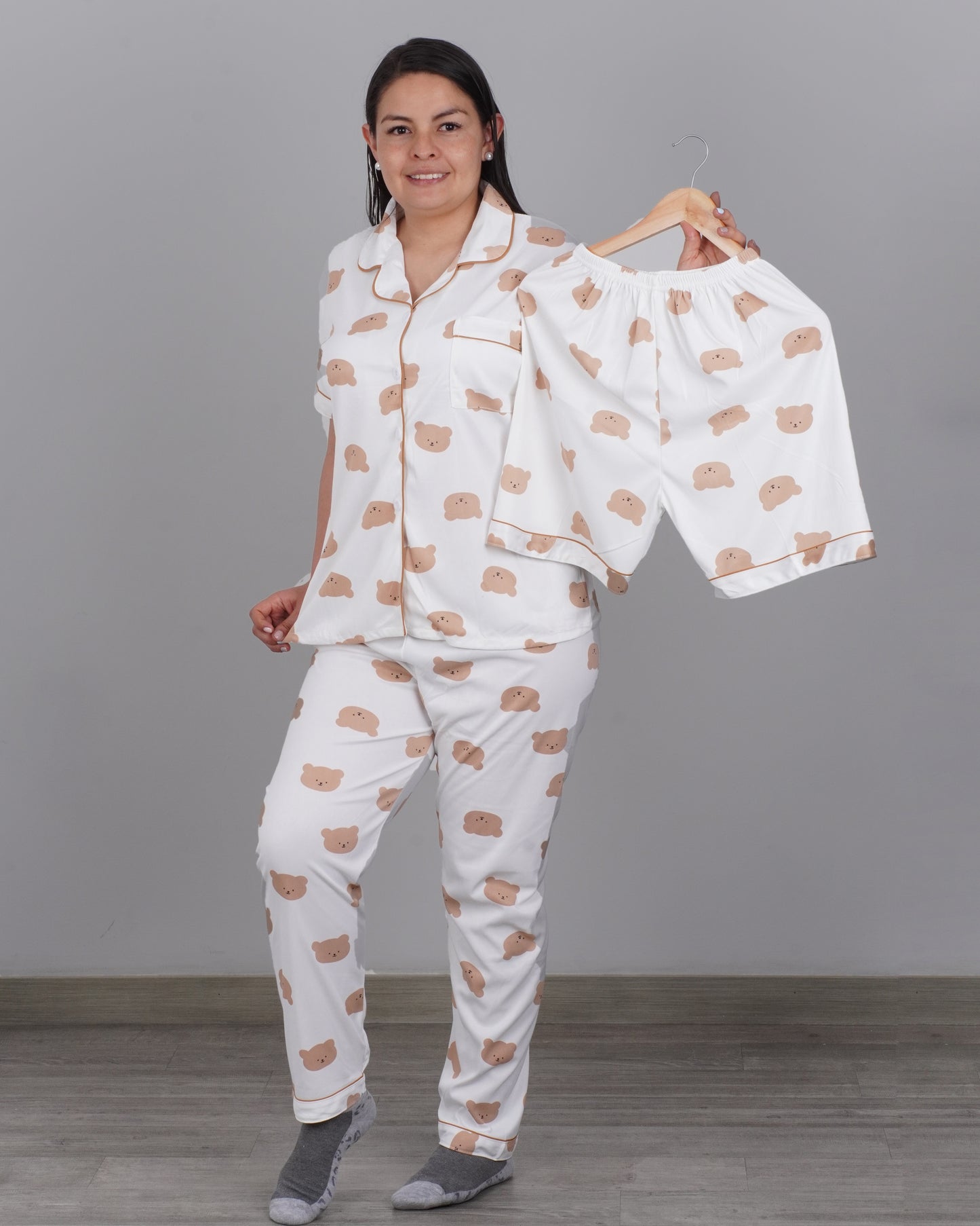 2 PIJAMAS TRES PIEZAS BOTONES POR $110.000 (TALLA UNICA S,M) + ENVIO GRATIS