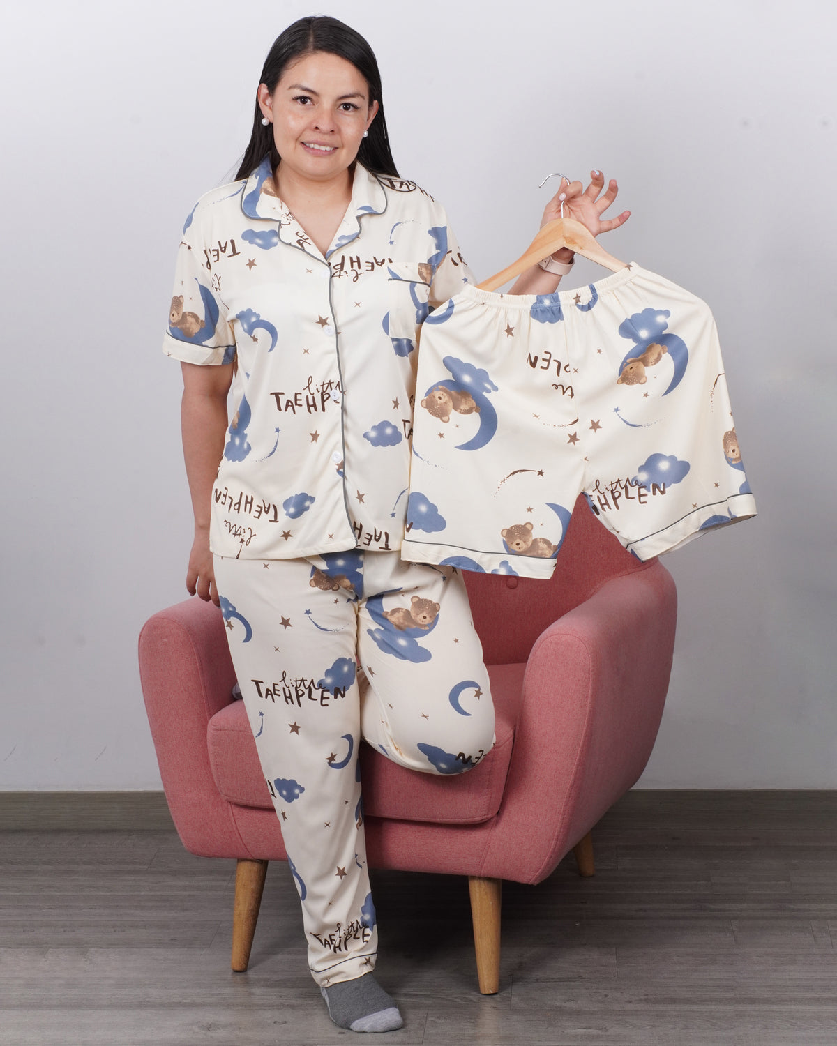 2 PIJAMAS TRES PIEZAS BOTONES POR $110.000 (TALLA UNICA S,M) + ENVIO GRATIS