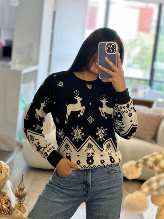 BUZO NAVIDEÑO NEGRO